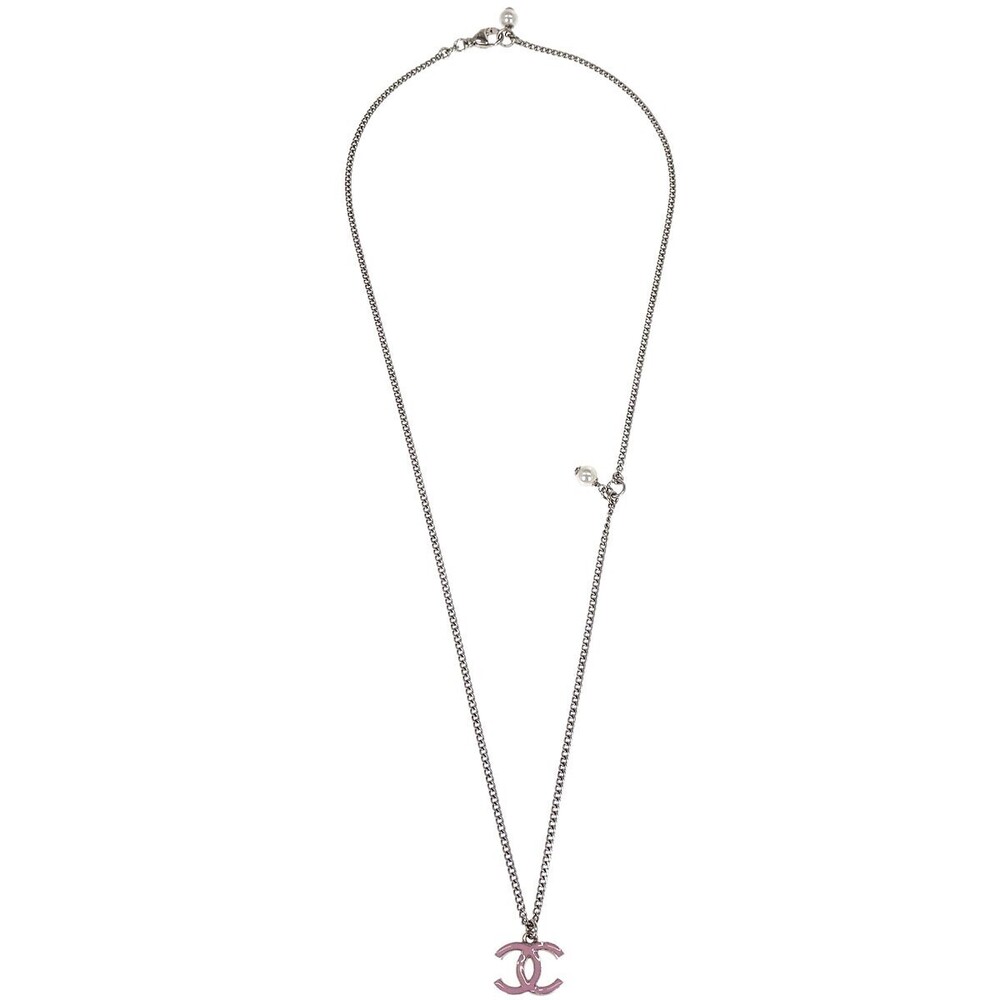 Chanel Vintage CC Pendant Long Metal